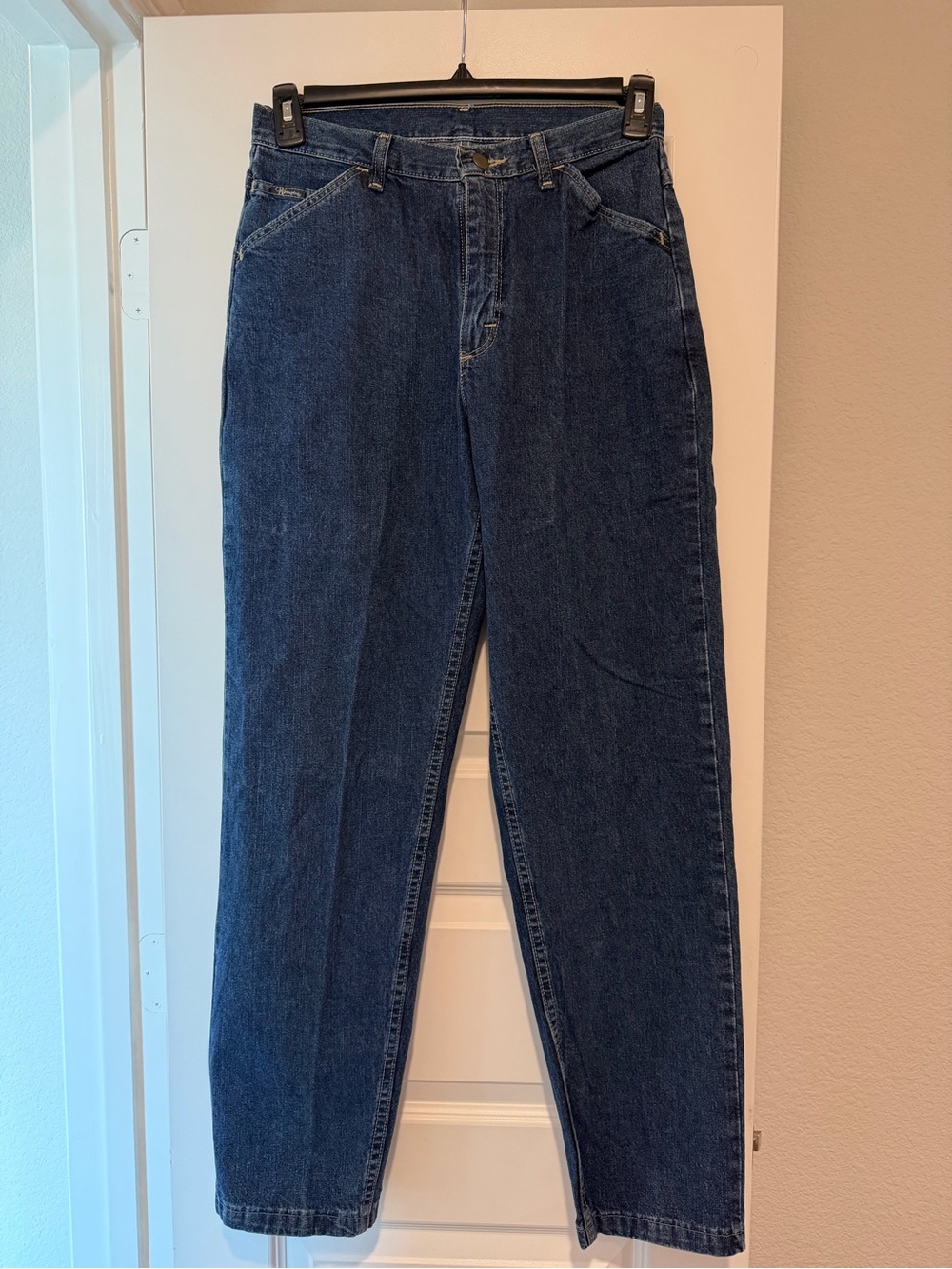 Vintage Wrangler Jeans Women’s 8x30 Dark Wash High Rise Straight Leg 100% Cotton